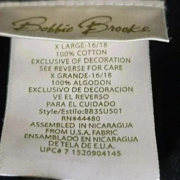 Vtg Bobbie Brooks Maxi Dress Womens XL Embroidered Sandals Short Sleeve - Picture 5 of 16